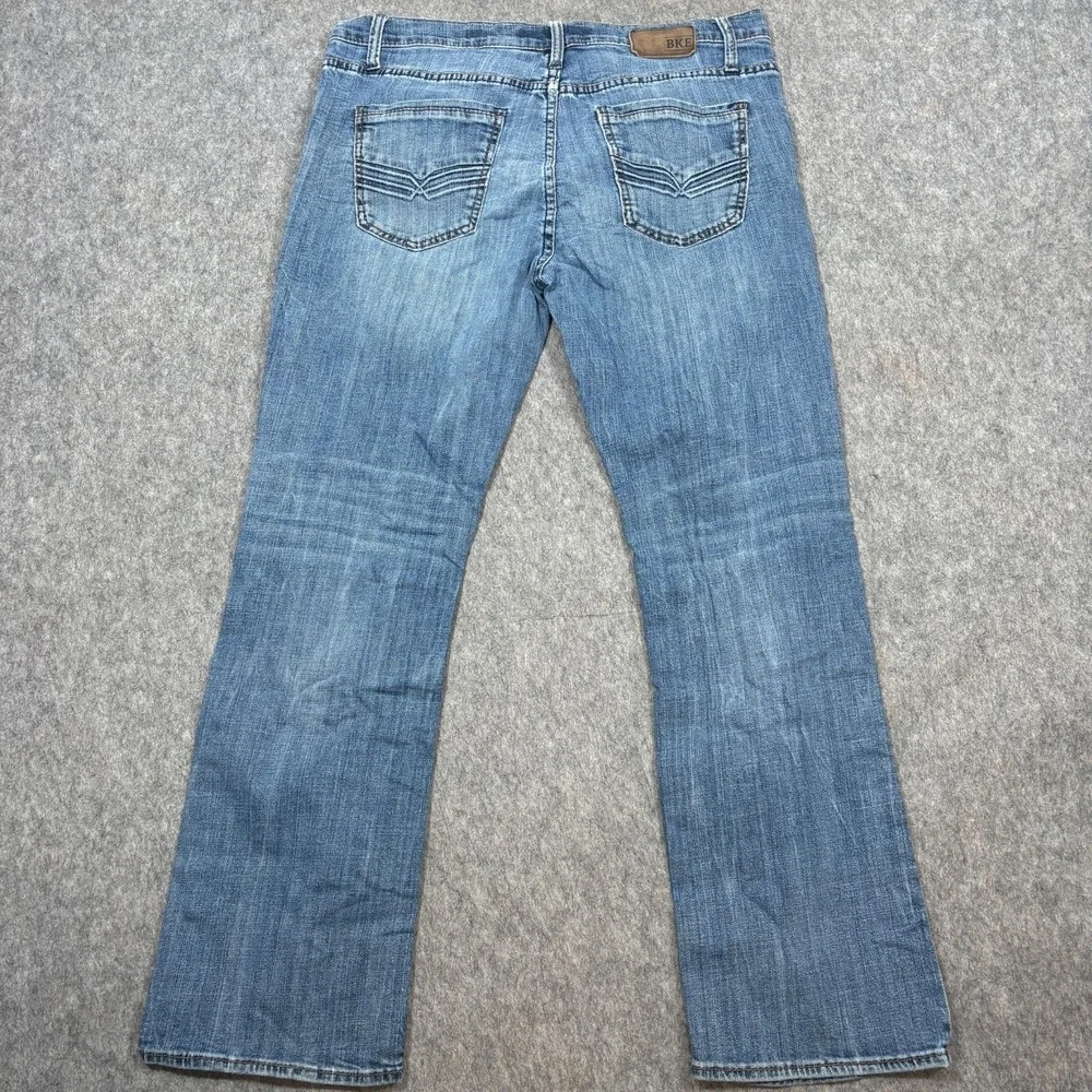 BKE Jake Bootleg Distressed Denim Western Men's Jeans Size 36R
